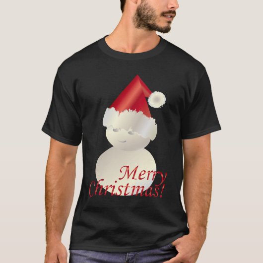 Weihnachtsschneemann T-Shirt (Vorderseite)