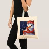 WeihnachtsSchneemann-Tasche Tragetasche (Vorderseite (Produkt))