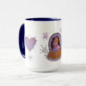 Weihnachtsschneemann Tasse (Vorderseite Links)
