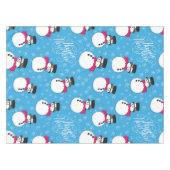 Weihnachtsschneemann Tischdecke (Vorderseite (Horizontal))