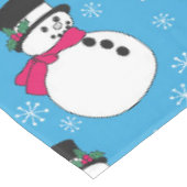 Weihnachtsschneemann Tischdecke (Schrägansicht)