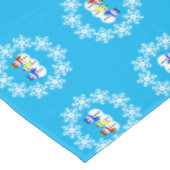 Weihnachtsschneemann Tischdecke (Schrägansicht)