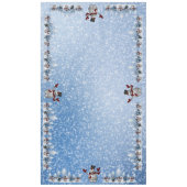 WeihnachtsSchneemann und -freunde Tischdecke (Vorderseite)