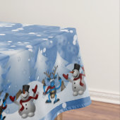 WeihnachtsSchneemann und -freunde Tischdecke (Beispiel)
