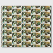 Weihnachtsschneemann und Katzen Party Packung Geschenkpapier (Flach)