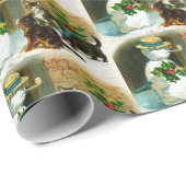 Weihnachtsschneemann und Katzen Party Packung Geschenkpapier (Rolleneckpunkt)