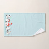 Weihnachtsschneemann und Kittens Badhandtuch Set (Handtuch)