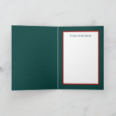 Weihnachtsschneemann Watercolor fügt Text hinzu Karte (Innenseite)