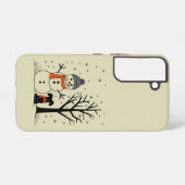 Weihnachtsschneemann Xmas Hund Winter Samsung Galaxy Hülle (Rückseite (Horizontal))