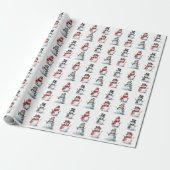 Weihnachtsschneemann Xmas Winter Holiday Pattern G Geschenkpapier (Ungerollt)