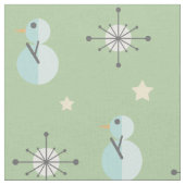 Weihnachtsschneemänner aus dem Mittelalter Stoff (Nahaufnahme)