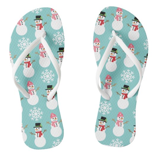 Weihnachtsschneemänner Badesandalen (Fußbett)
