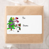 Weihnachtsschneemänner dekorieren Baum zu und von (Insitu)