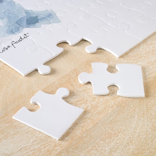 Weihnachtsschneemänner feiern Wasserfarbe Puzzle (Seite)