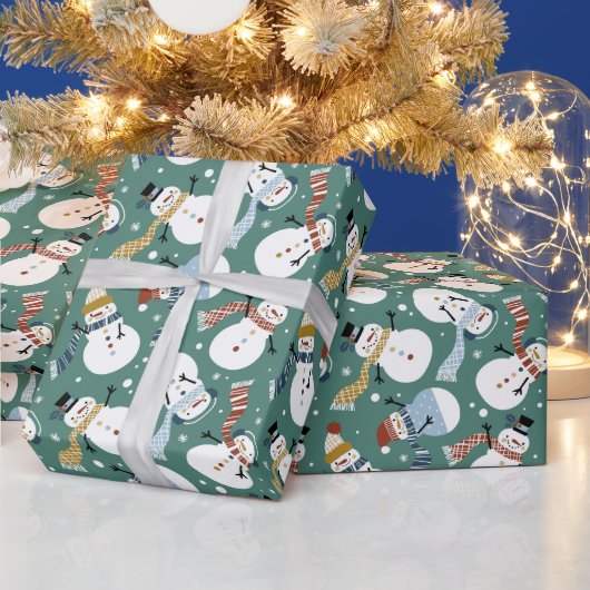 Weihnachtsschneemänner Geschenkpapier (Feiertage)