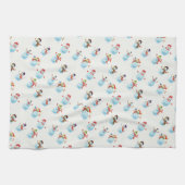 Weihnachtsschneemänner Geschirrtuch (Horizontal)