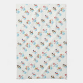 Weihnachtsschneemänner Geschirrtuch (Vertikal)