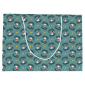 Weihnachtsschneemänner Große Geschenktasche Geschenktüte (Rückseite)