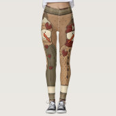 Weihnachtsschneemänner Leggings (Vorderseite)