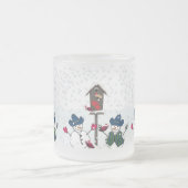 Weihnachtsschneemänner mit Cowboy Hats Mattglastasse (Mittel)