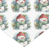 Weihnachtsschneemänner Mittelgroßer Tischläufer (Ecke)