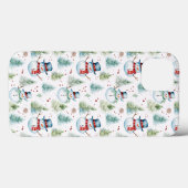 Weihnachtsschneemänner - Nahtloses Muster Case-Mate iPhone Hülle (Rückseite (Horizontal))