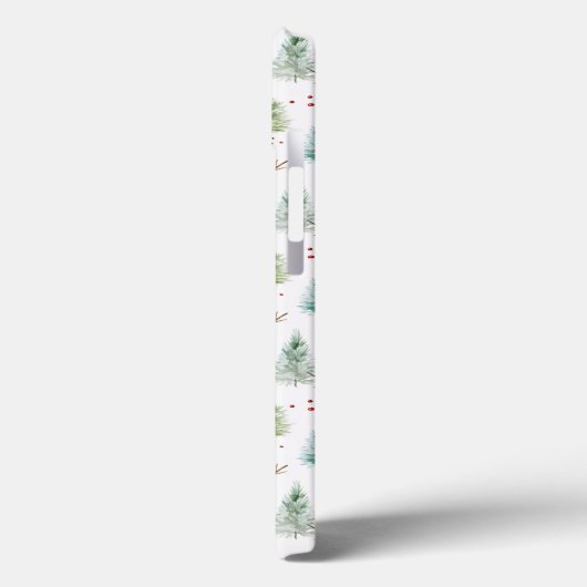 Weihnachtsschneemänner - Nahtloses Muster Case-Mate iPhone Hülle (Rückseite / Links)