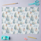 Weihnachtsschneemänner Seidenpapier (Basteln)