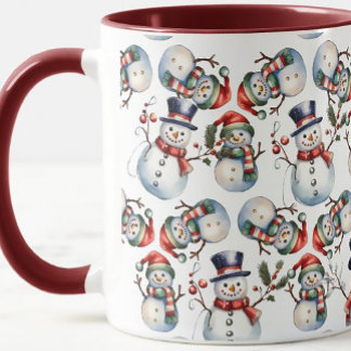 Weihnachtsschneemänner Tasse