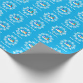 Weihnachtsschneemännerpapier Geschenkpapier (Ecke)