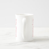 Weihnachtsschneemans China Tasse (Rückseite)