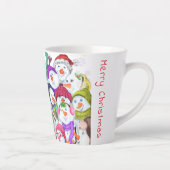 Weihnachtsschneemans Latte Tasse (Rechts)
