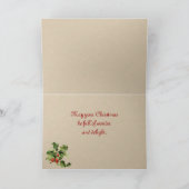 Weihnachtsschneemenschen Kiss Card Feiertagskarte (Innenseite)