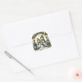 Weihnachtsschneemenschen Stickers (Umschlag)