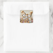 Weihnachtsschneemenschen Stickers (Tasche)