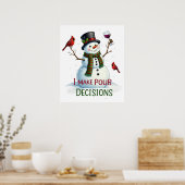 Weihnachtsschneemobil Bar lounge mit Party Wein Poster (Küche)