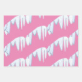 Weihnachtsschneemuster Geschenkpapier Set (Vorderseite 3)