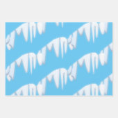 Weihnachtsschneemuster Geschenkpapier Set (Vorderseite 2)