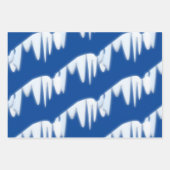 Weihnachtsschneemuster Geschenkpapier Set (Vorderseite)