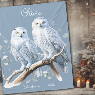 Weihnachtsschneeöle Winter Personalisiert Fleecedecke