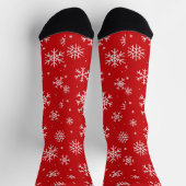 Weihnachtsschneepattern Socken (Oben)