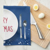 Weihnachtsschneeplatte Geschirrtuch (Viertel Falte)