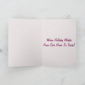 Weihnachtsschneepulver Feiertagskarte (Innenseite)