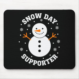 Weihnachtsschneetag Unterstützer Schneeflocke Schn Mousepad