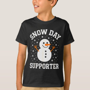 Weihnachtsschneetag Unterstützer Schneeflocke Schn T-Shirt