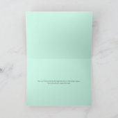 Weihnachtsschneewald Pine Tree Winterwunderland Feiertagskarte (Innenseite)