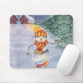 Weihnachtsschneewanderung Mousepad (Mit Mouse)