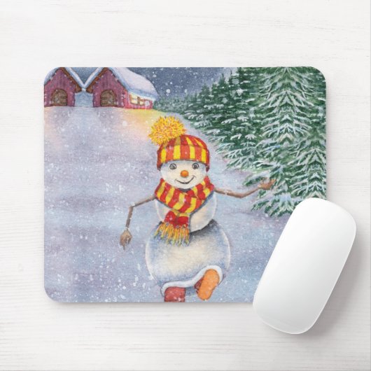 Weihnachtsschneewanderung Mousepad (Mit Mouse)