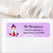 Weihnachtsschneeweibchen Knitteruntergrund (Insitu)