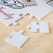 Weihnachtsschneeweiß Rot Hübsch Vintag Chic Puzzle (Seite)